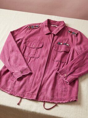 🍷 Indigo Thread Co. Utility Western Jacket 1X